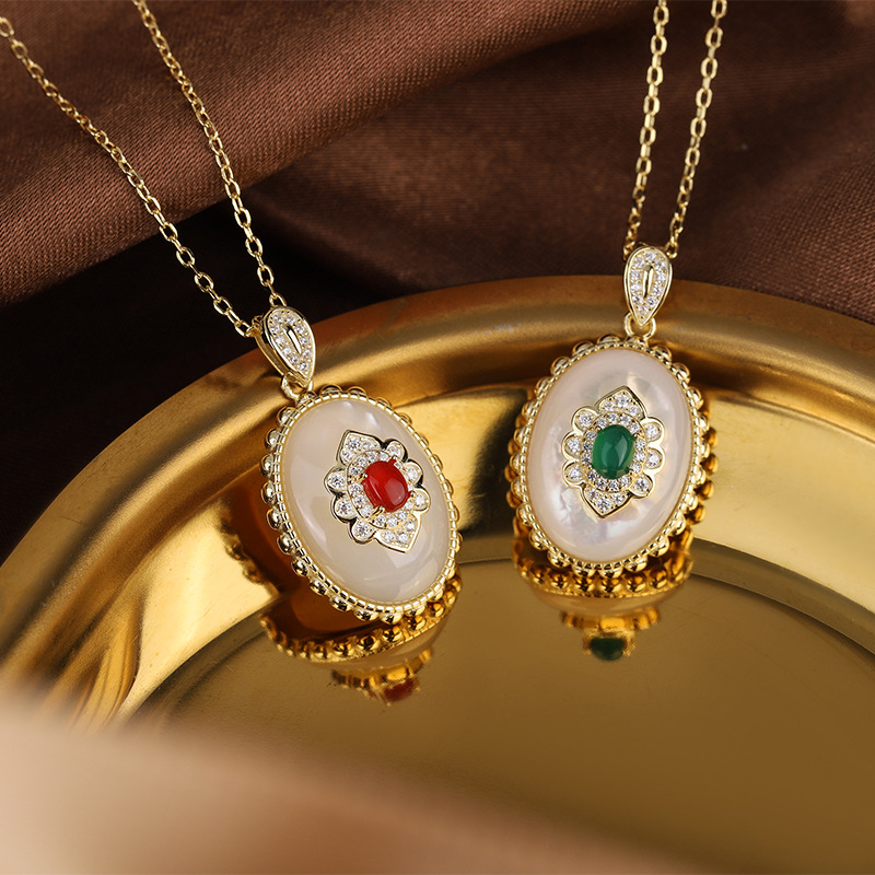 Birth Flower Necklace - Women's Fashion Light Luxury Flower Pendant