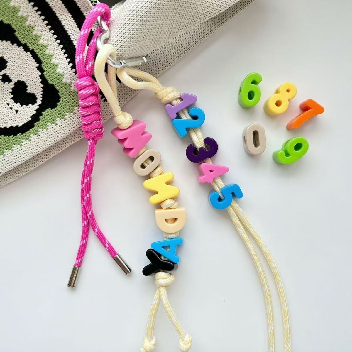 Initial Ring Custom - Custom Name Keyring 1-7 Letter Keychain