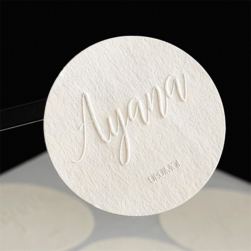 Personalised Candle Label - Custom Special Textured Paper Embossed Labels