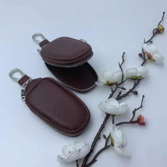 Monogram Keychain Leather - Monogram Print PU Leather Car Key