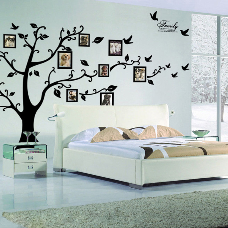 Family Tree Print - Large Size Photo Tree PVC Wall