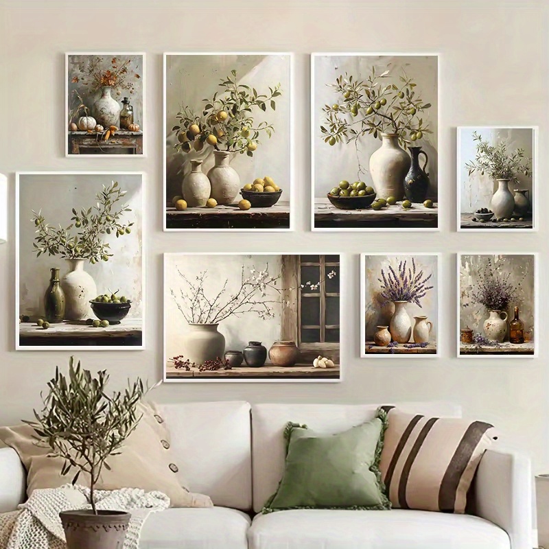 Family Tree Print - 1pc Frameless Retro Still Life Poster