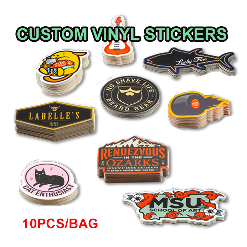 Custom Photo Book - 10pcs Custom Vinyl Sticker Label Waterproof