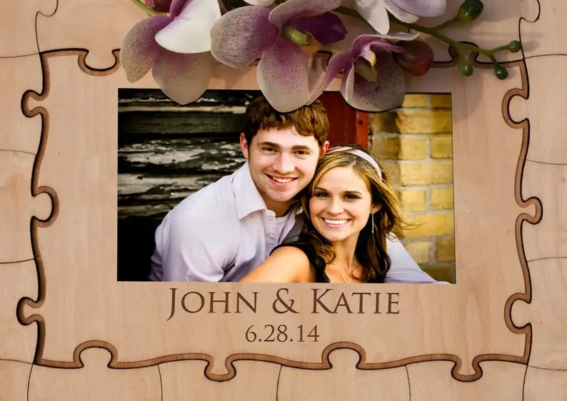 Custom Photo Book - Custom Wooden photo Puzzle Guest Book