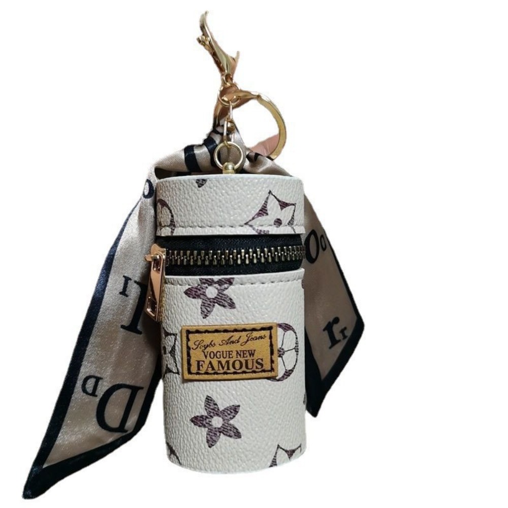 Monogram Keychain Leather - Off-White Floral Monogram Cylindrical Mini Lipstick