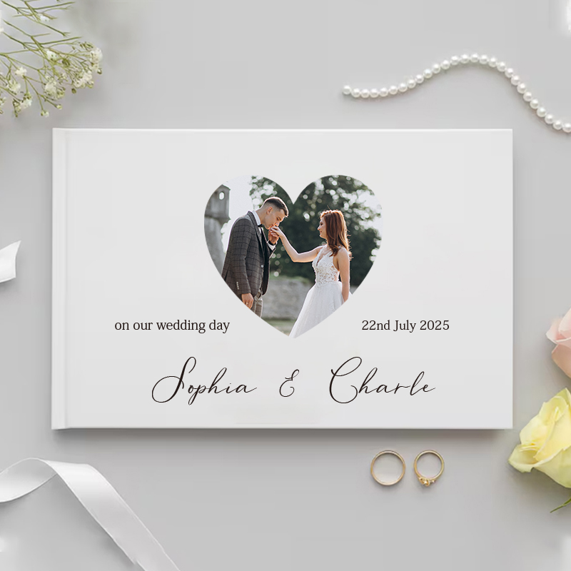 Custom Photo Book - Personalized Guest Book for Wedding Gift