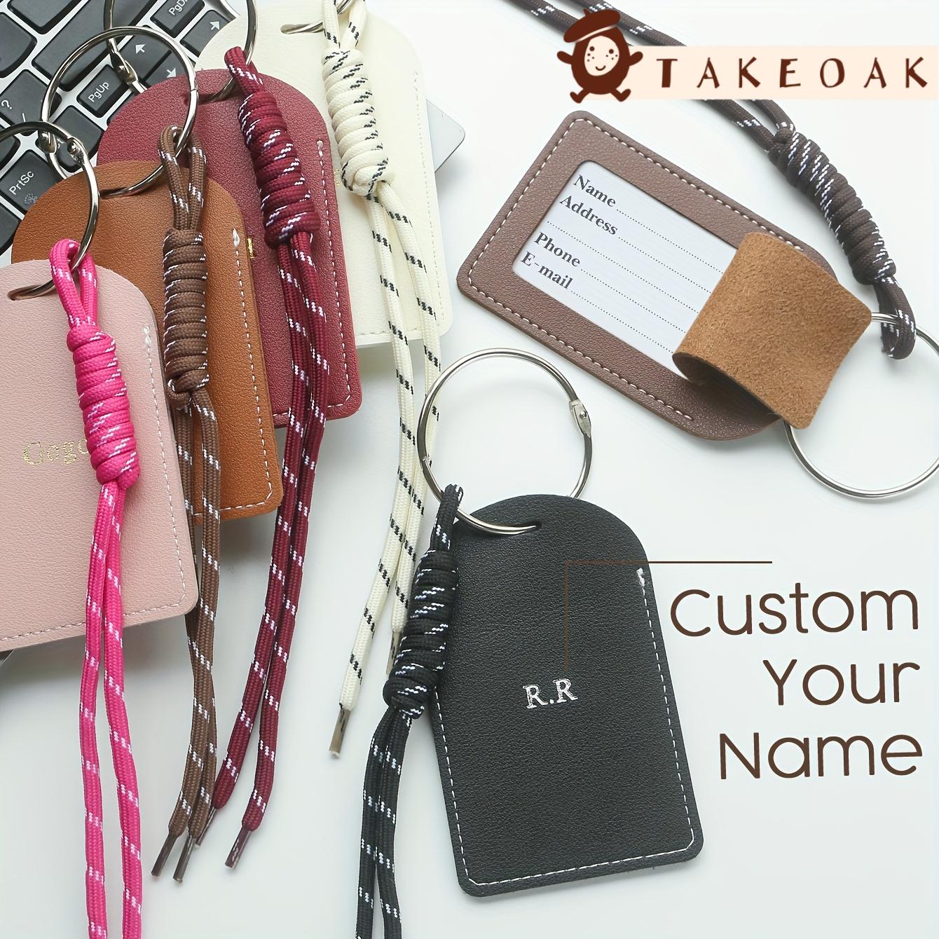Initial Ring Custom - Personalized Custom Dual Initial Leather Luggage