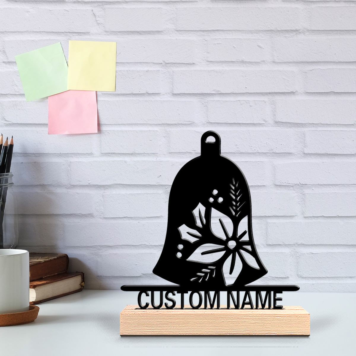 Engraved Wood Frame - 1pc New Design Personalized Custom Bell