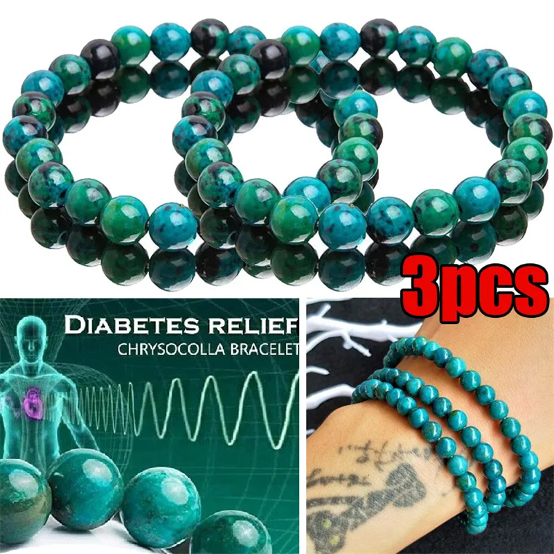 Coordinates Bracelet - Chrysocolla Malachite Bracelet Women Men Natural