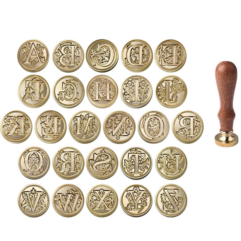 Wax Seal Letter Kit - Retro Sealing Wax Stamp Head 26