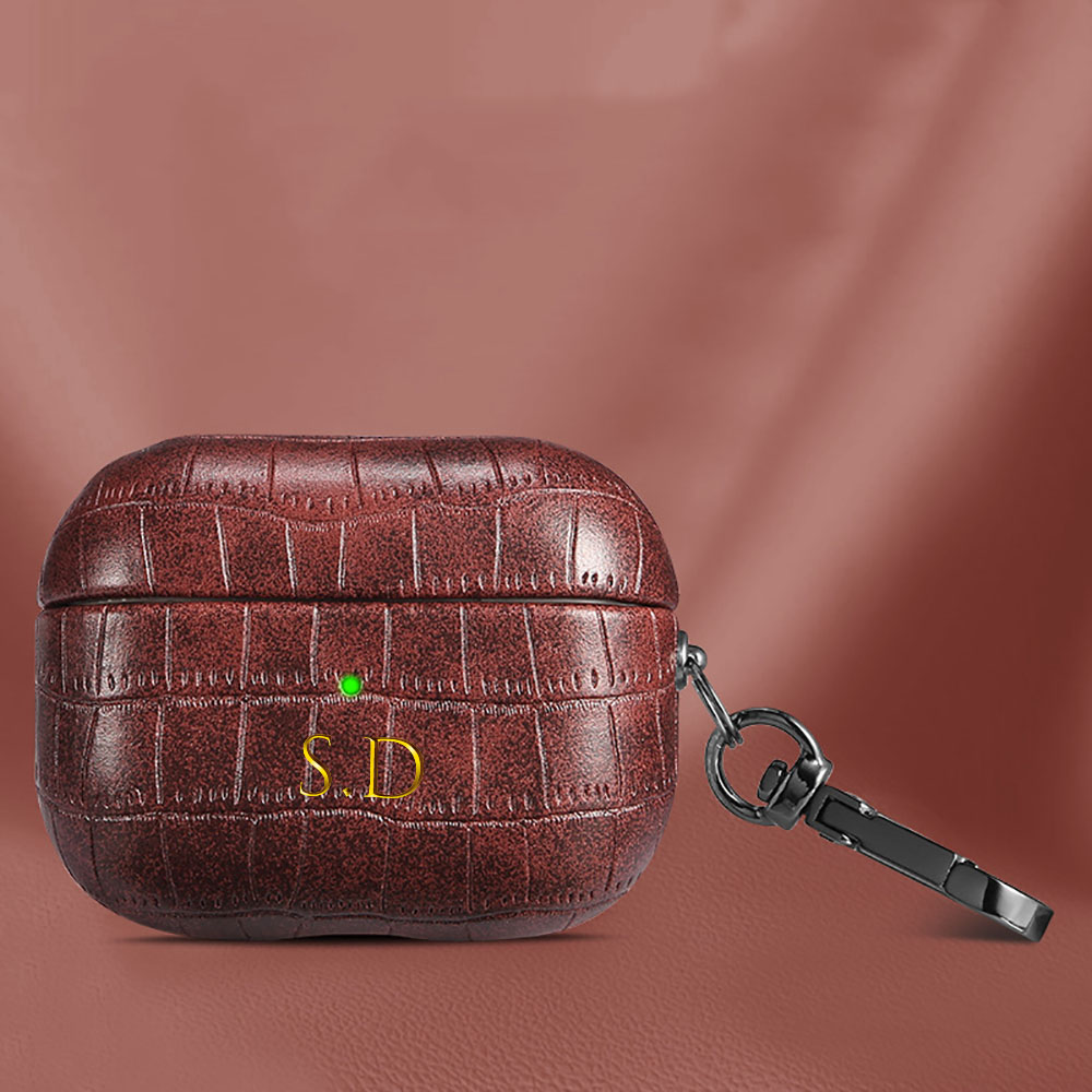 For Airpods 1 2 3 4 Pro 2 Luxu - Monogram Keychain Leather recension och pris