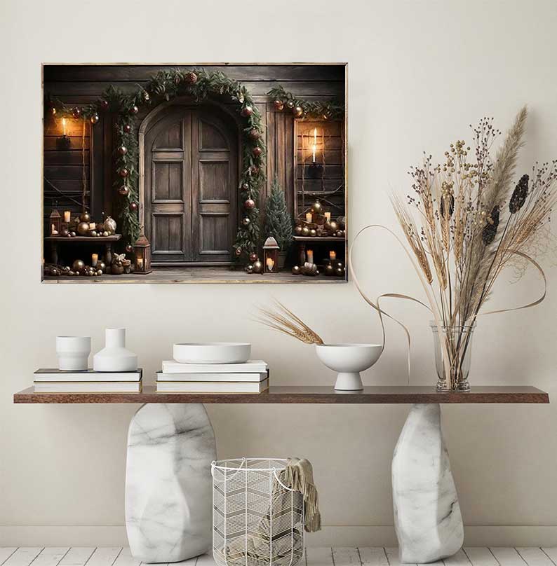 1pc frameless Large Christmas  - Family Tree Print recension och pris