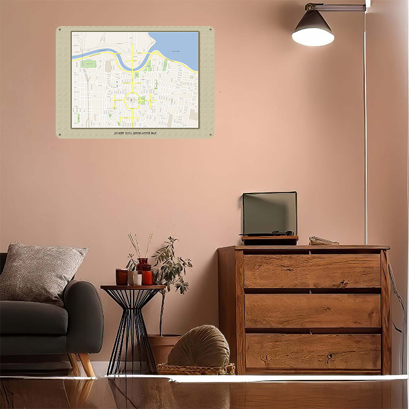 Silent Hill Revelation Map Met - Custom Map Poster recension och pris