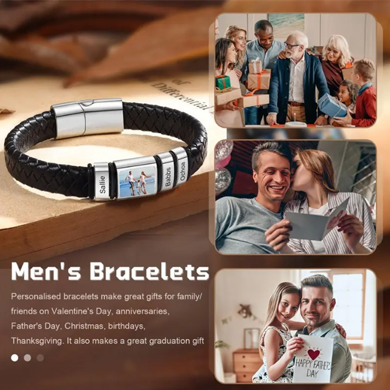 Personalized Photo Name Bracel - Coordinates Bracelet recension och pris
