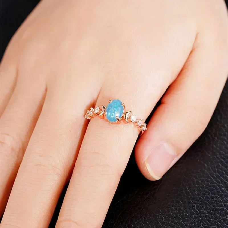 Oval Shaped Moonstone Curved M - Custom Night Sky recension och pris