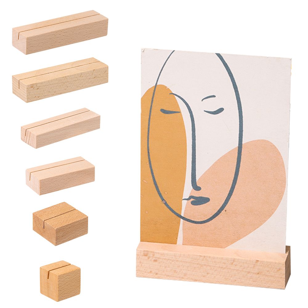 Picture Frame Base Desk Card N - Engraved Wood Frame recension och pris