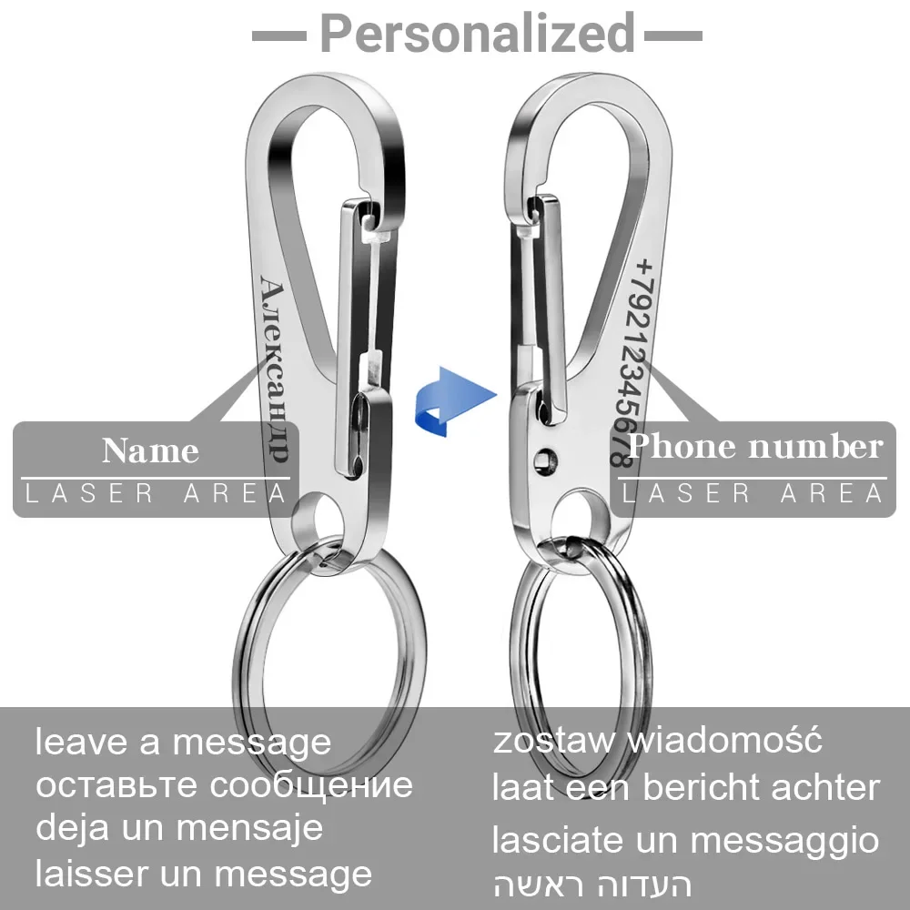 304 Stainless Steel Keyring Pe - Initial Ring Custom recension och pris
