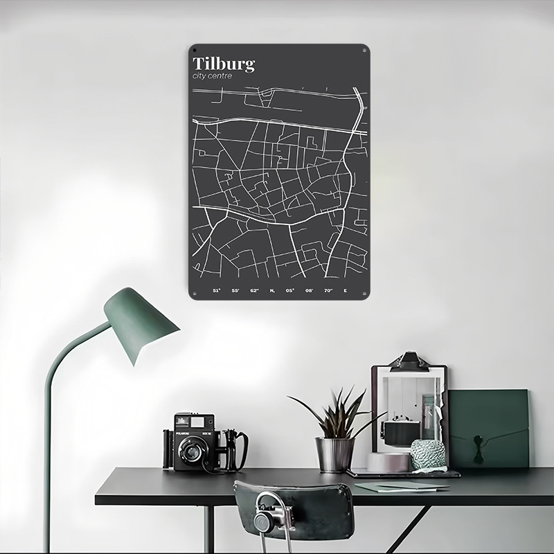 Tilburg City Centre Map Printe - Custom Map Poster recension och pris