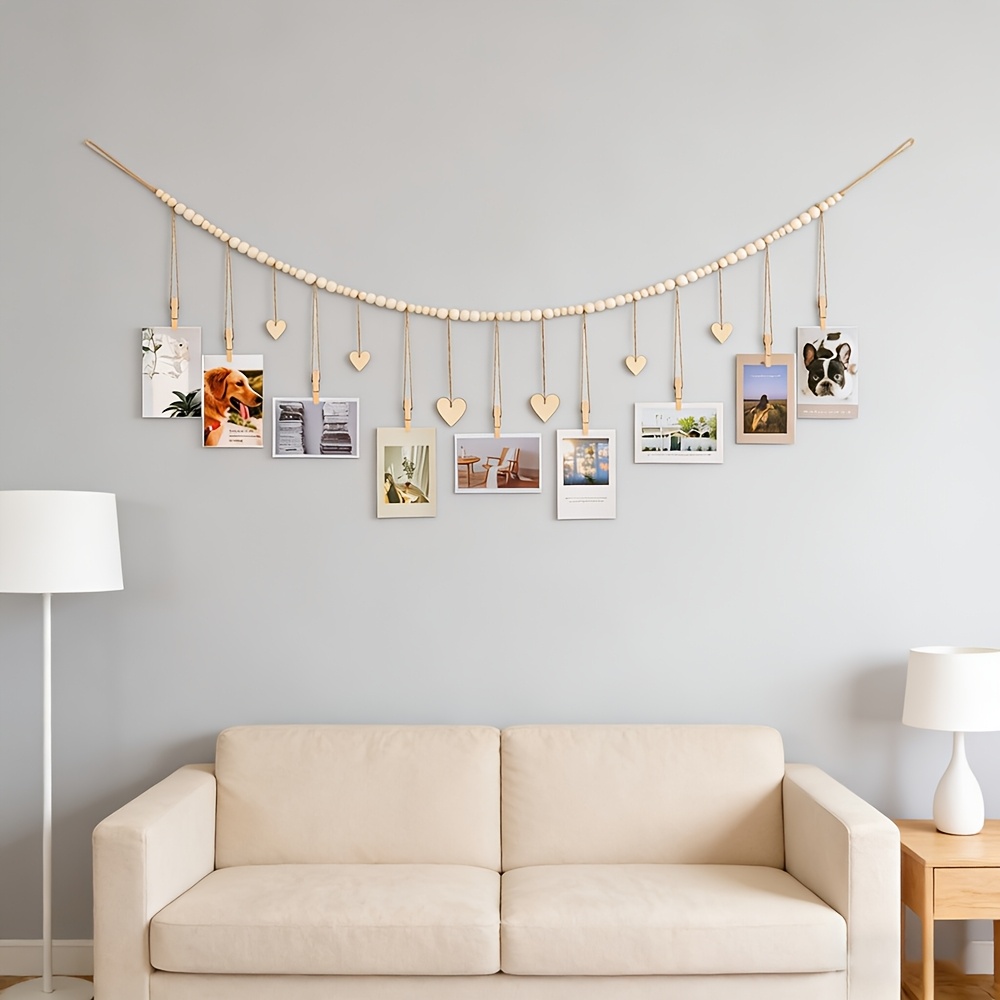 Hanging Photo Display Wall Dec - Engraved Wood Frame recension och pris