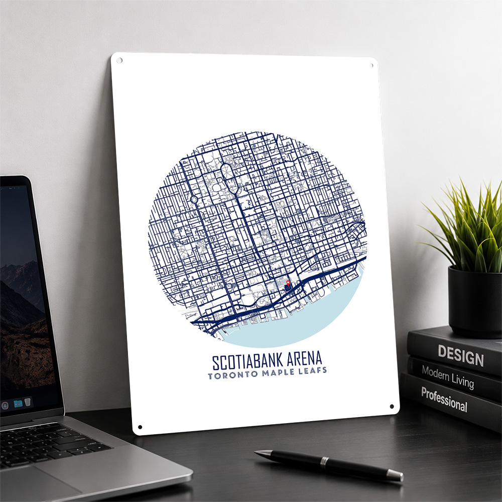 Scotiabank Arena Map Metal Pos - Custom Map Poster recension och pris