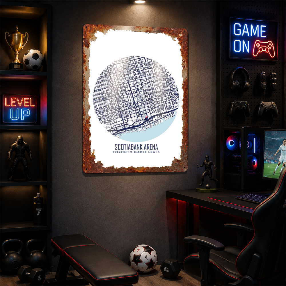Scotiabank Arena Map Metal Pos - Custom Map Poster recension och pris