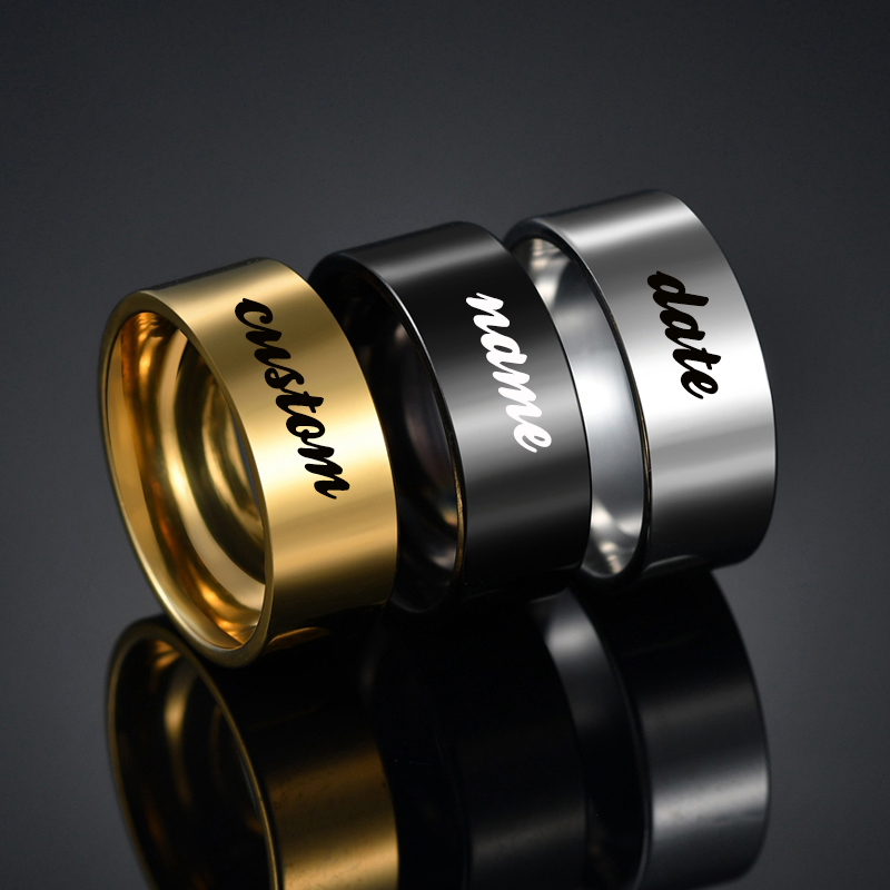 Atoztide 4/6/8mm Personalized  - Initial Ring Custom recension och pris