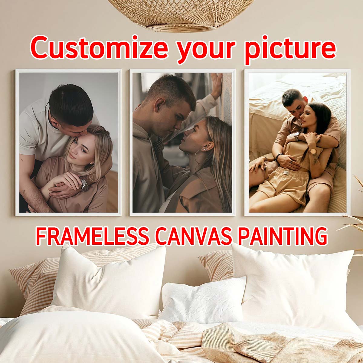 Triptych - 2D custom photo woo - Engraved Wood Frame recension och pris
