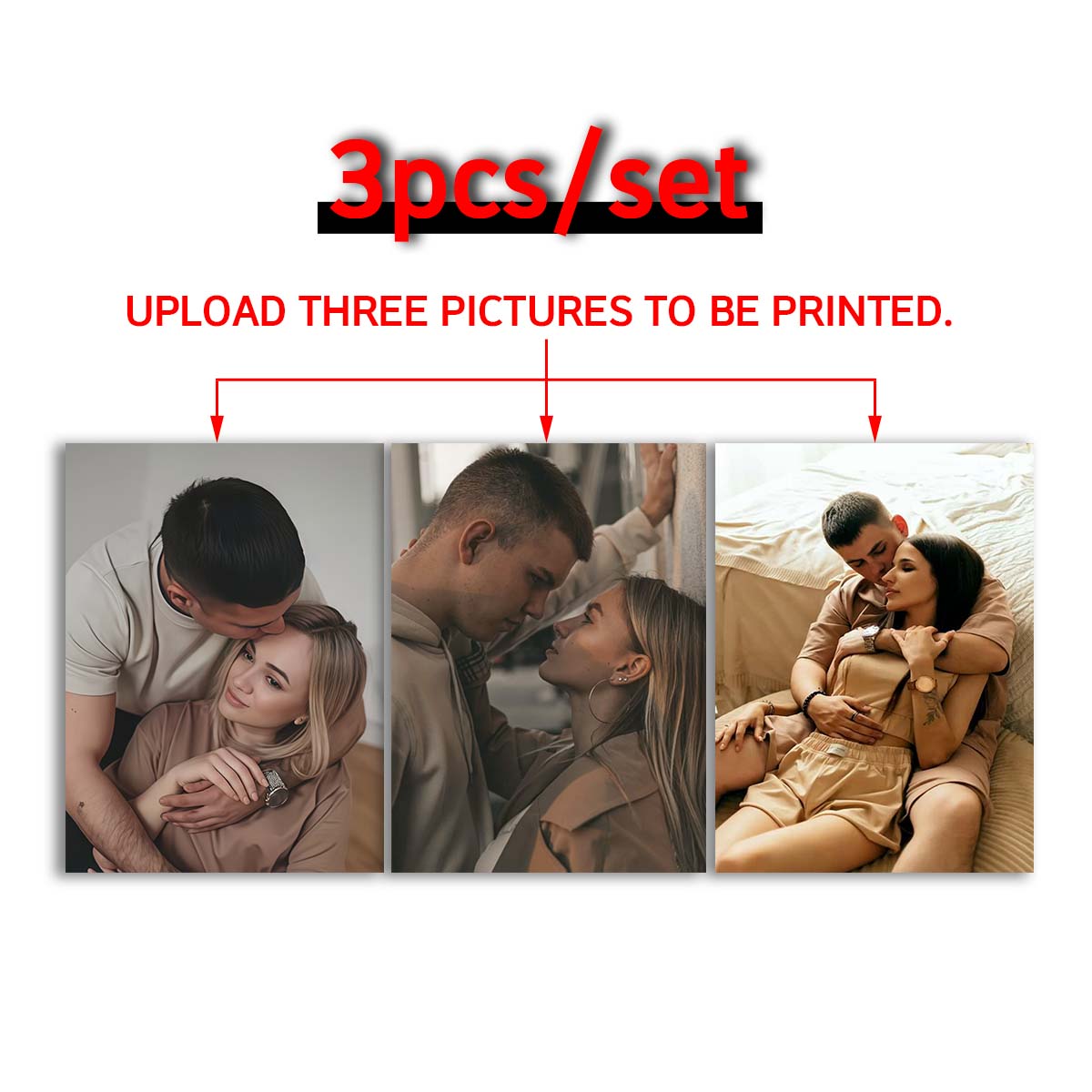 Triptych - 2D custom photo woo - Engraved Wood Frame recension och pris