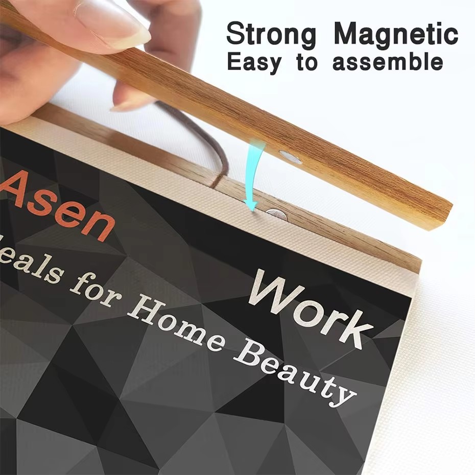 7 Colors 30 40 50cm Magnatic P - Engraved Wood Frame recension och pris