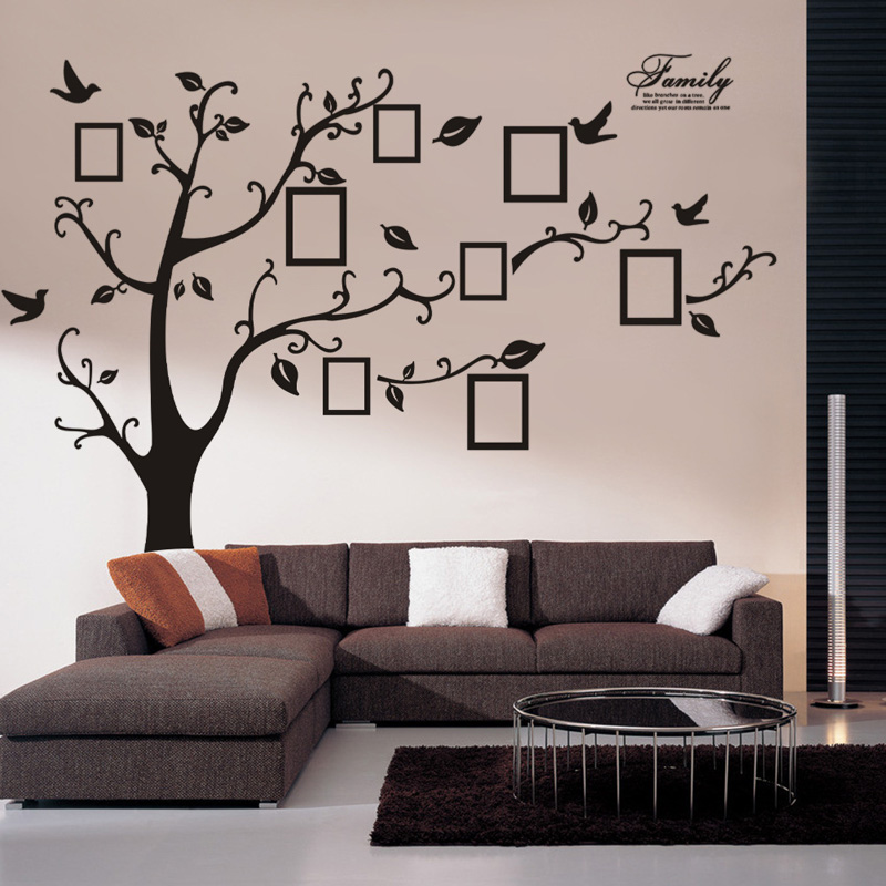 Large Size Photo Tree PVC Wall - Family Tree Print recension och pris