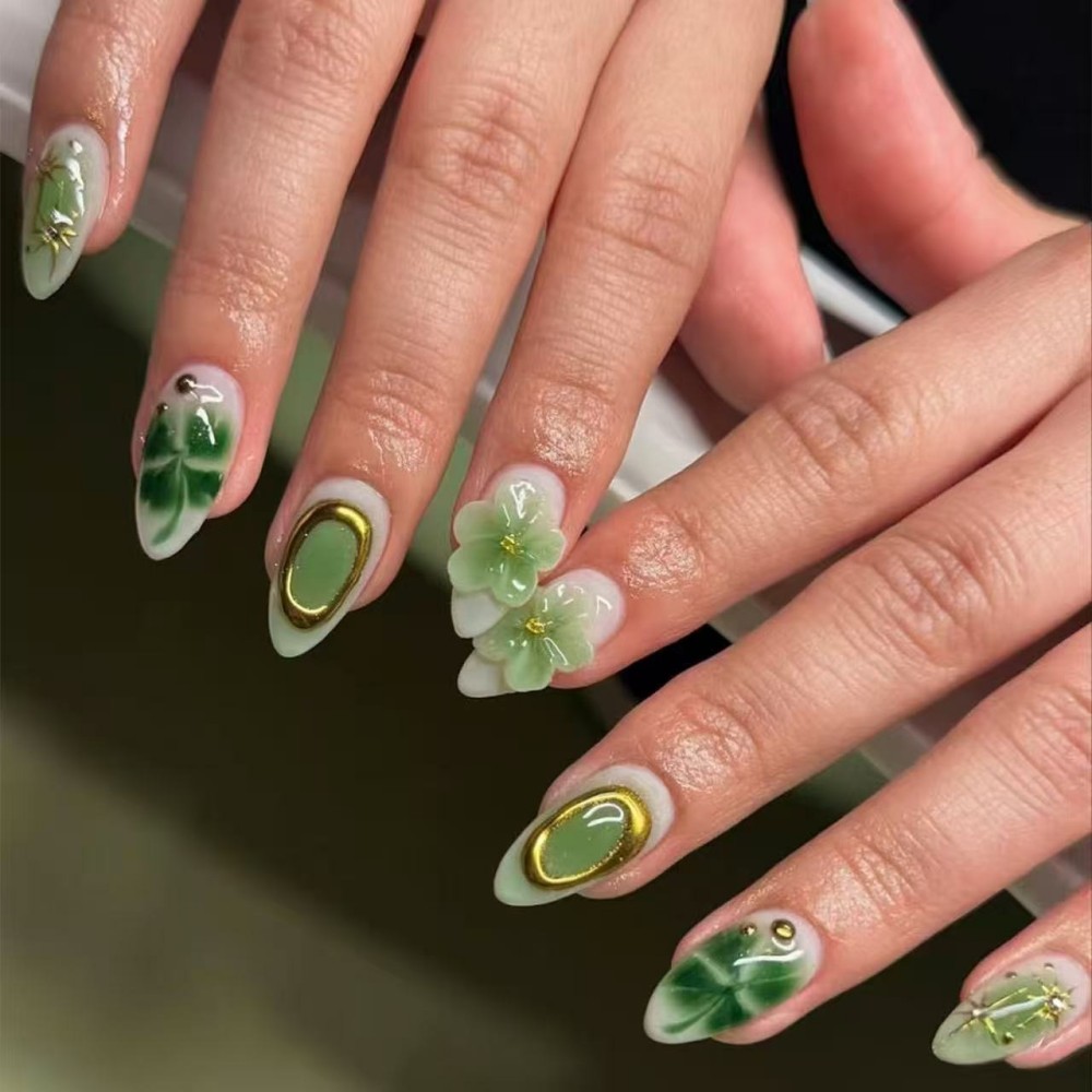24PCS Luxury Emerald Green Flo - Pressed Flower Art recension och pris