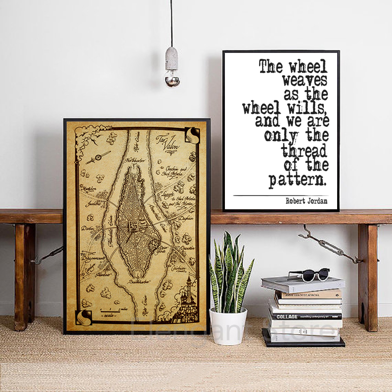 The Wheel of Time Map Poster P - Custom Star Map recension och pris