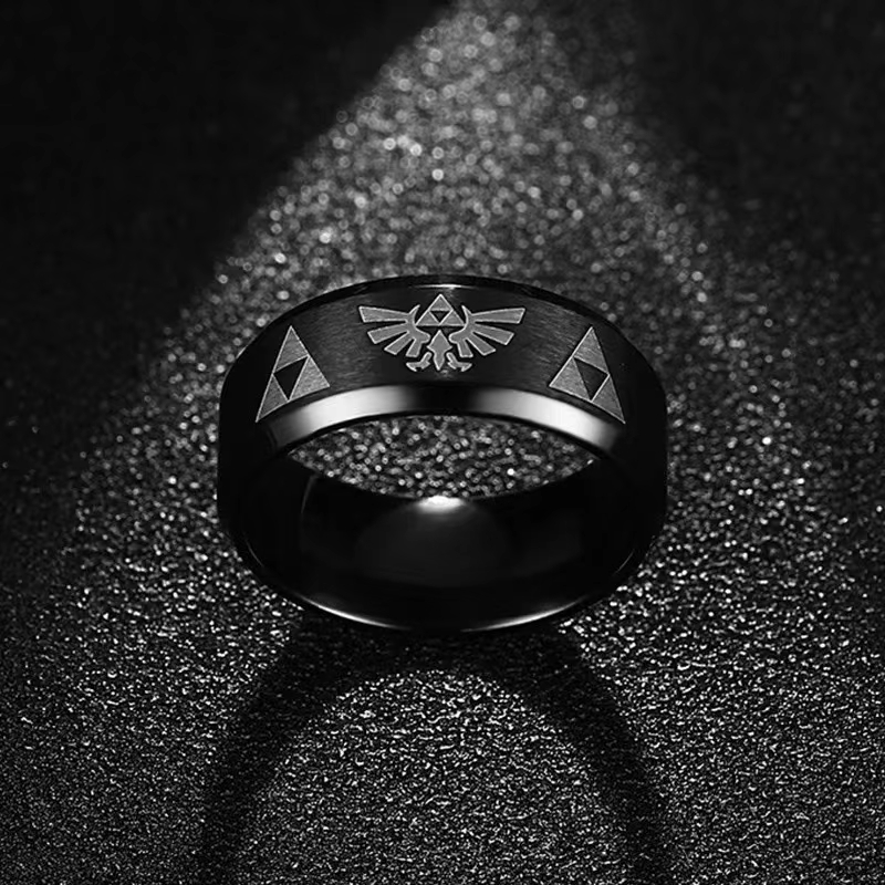Fashion Anime Triforce Triangl - Initial Ring Custom recension och pris