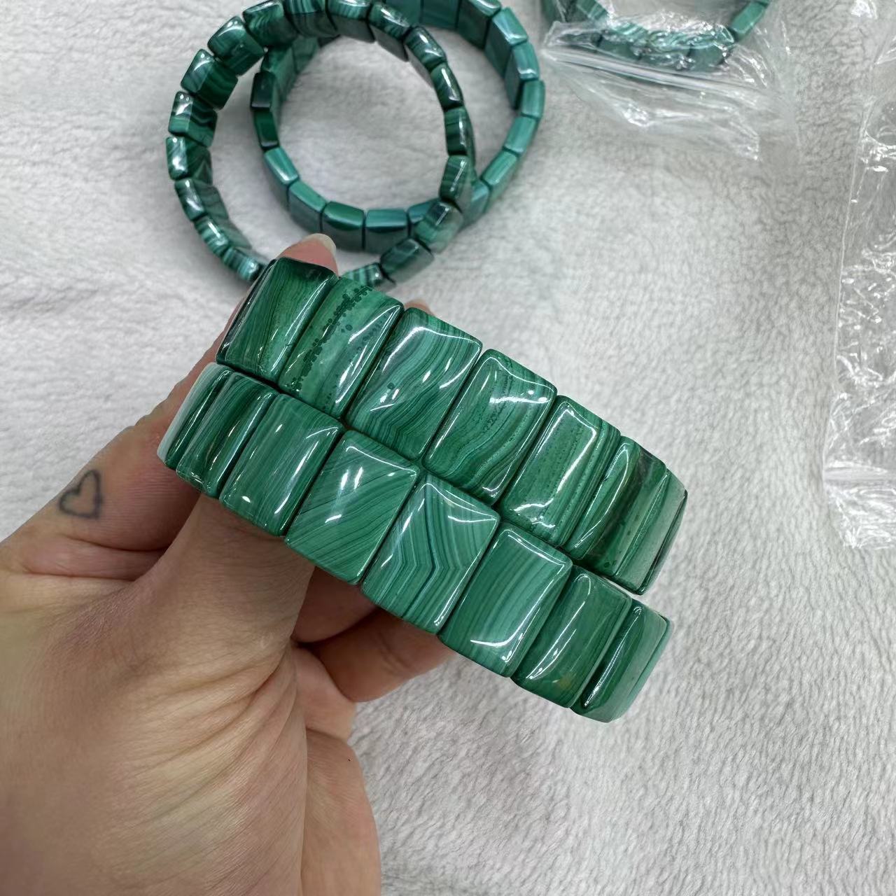 Genuine Natural Green Malachit - Coordinates Bracelet recension och pris