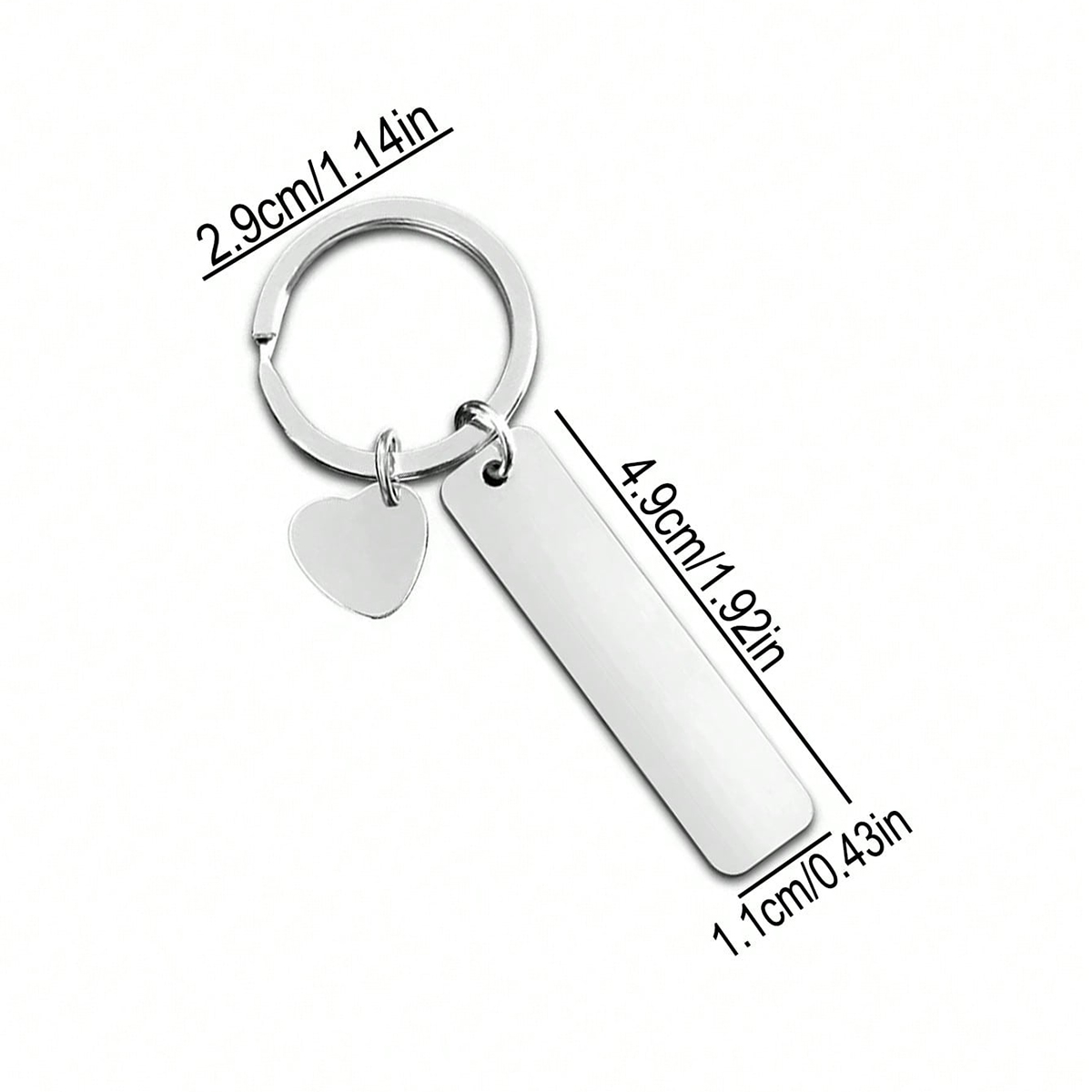 Custom Text Keychain Personali - Initial Ring Custom recension och pris
