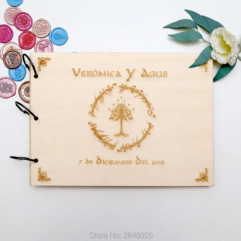 Rustic personalized wedding gu - Custom Photo Book recension och pris