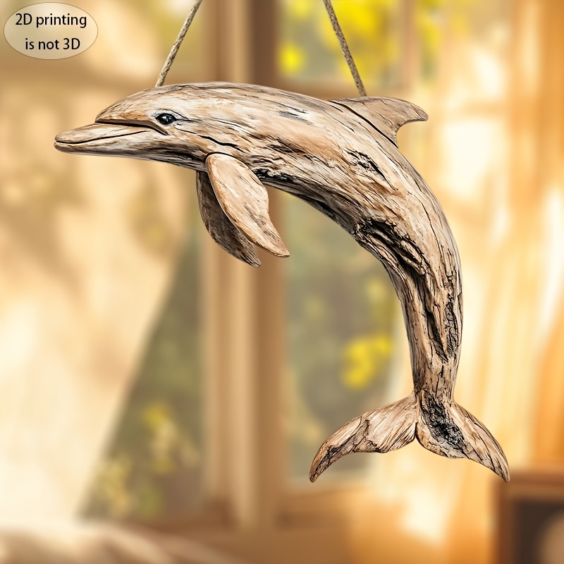 2D 10in Elegant Dolphin Wooden - Family Tree Print recension och pris