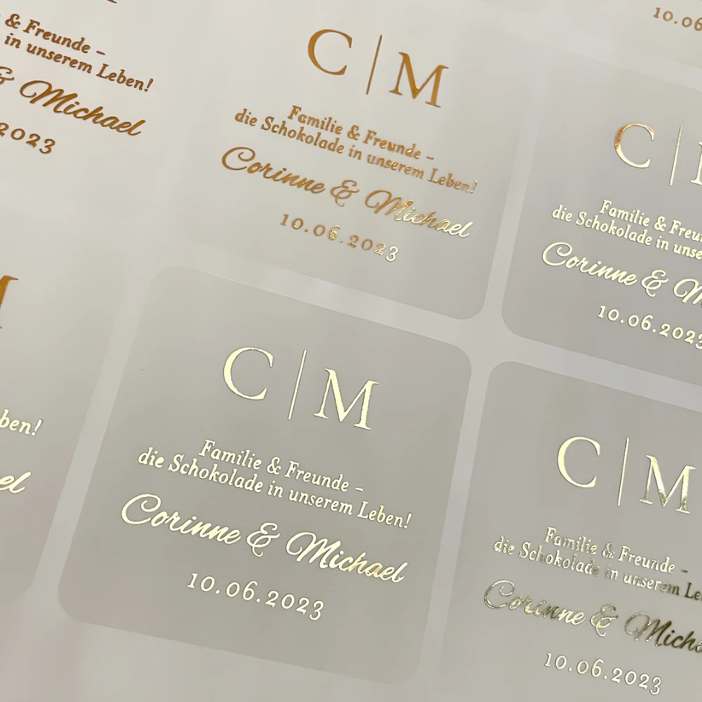 100 Sheets Personalized Weddin - Personalised Candle Label recension och pris
