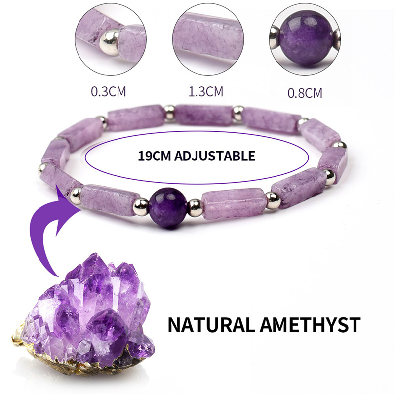 1Pcs Amethyst Body-purify Slim - Coordinates Bracelet recension och pris