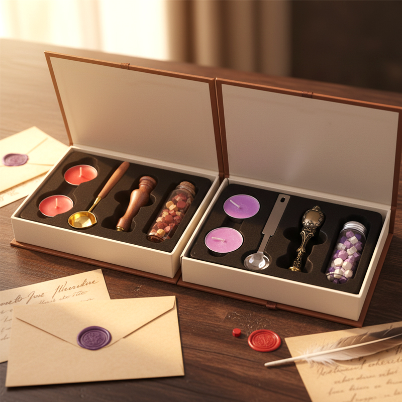 Wax Seal Stamp Gift Set with S - Wax Seal Letter Kit recension och pris