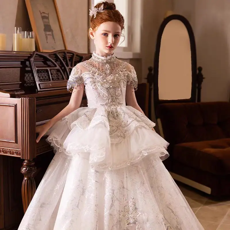 Custom Flower Girl Dress Weddi - Birth Flower Necklace recension och pris