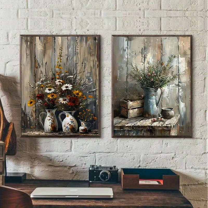 1pc Frameless  Retro Still Lif - Family Tree Print recension och pris