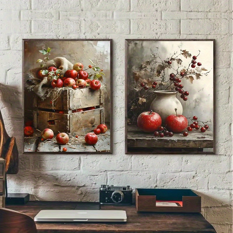 1pc Frameless  Retro Still Lif - Family Tree Print recension och pris