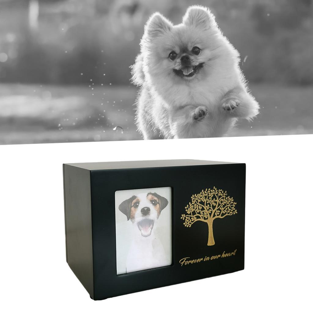 Cremation Urn for Dogs Funeral - Engraved Wood Frame recension och pris