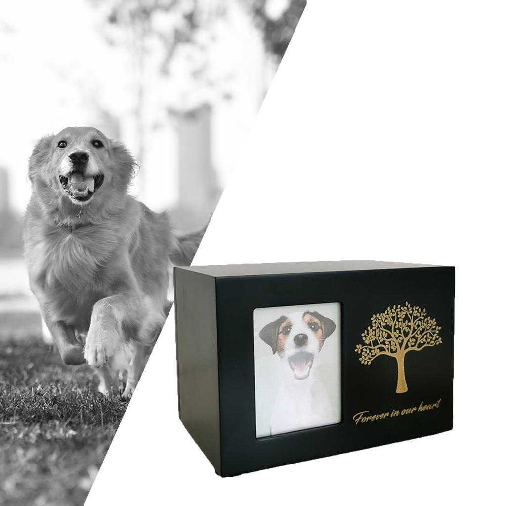 Cremation Urn for Dogs Funeral - Engraved Wood Frame recension och pris