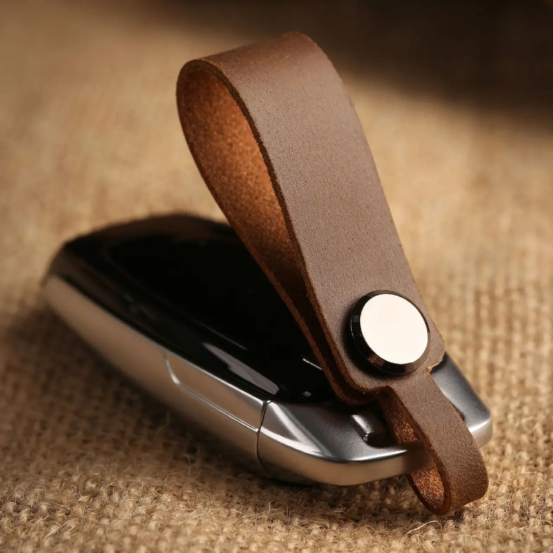 Custom LOGO Genuine Leather Ke - Initial Ring Custom recension och pris