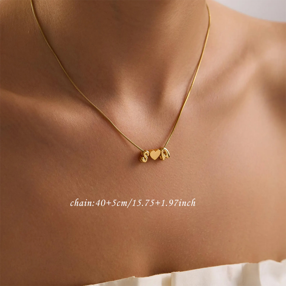Custom Two Initial Name 3d Bub - Name Necklace Custom recension och pris