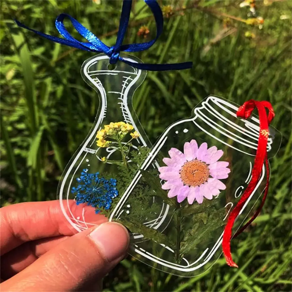 Wishing Bottle Pattern Pressed - Dried Flower Bookmark recension och pris
