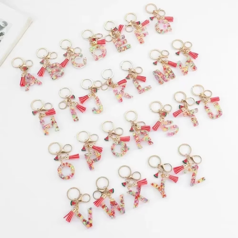 Personalized A-Z Key Ring Buck - Monogram Keychain Leather recension och pris
