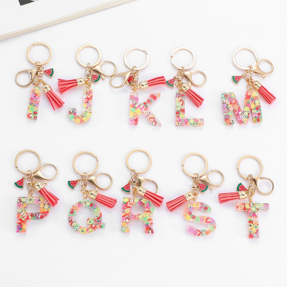 Personalized A-Z Key Ring Buck - Monogram Keychain Leather recension och pris